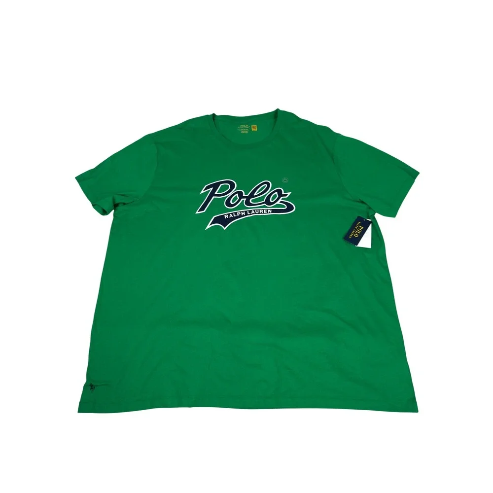 Polo Ralph Lauren Mens Print Shop Green Graphic Logo T-Shirt Big & Tall 3XB New